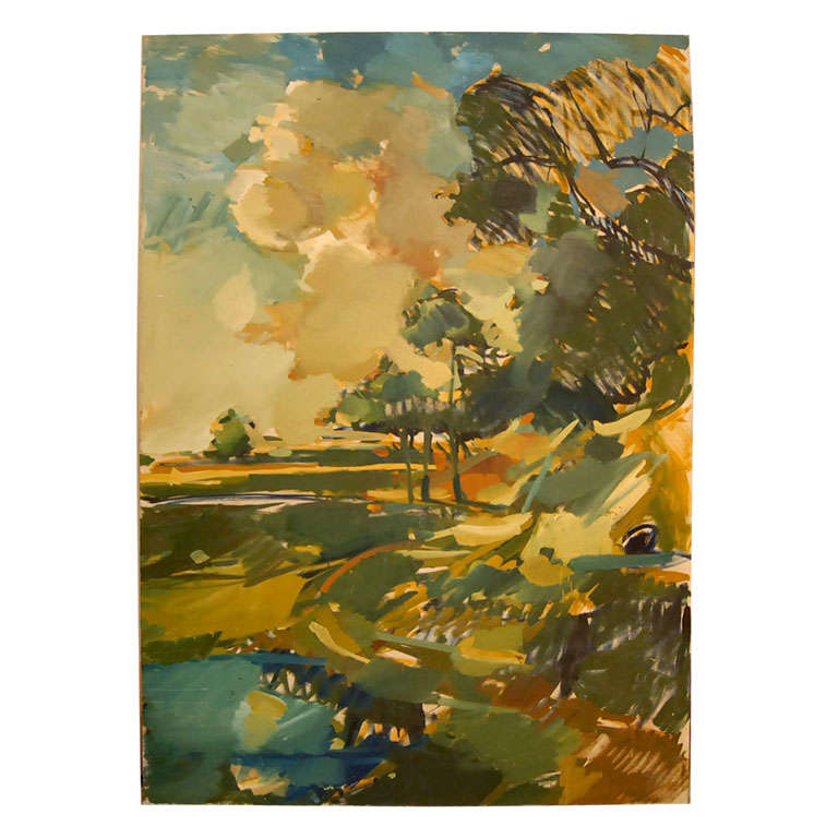 Large Sunny Landscape by Dimitri Gassoumis