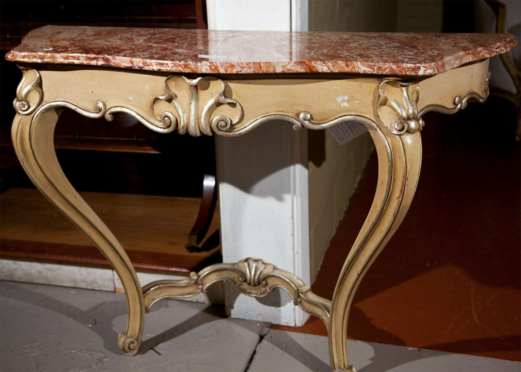 French Rococo Style Console Table 2