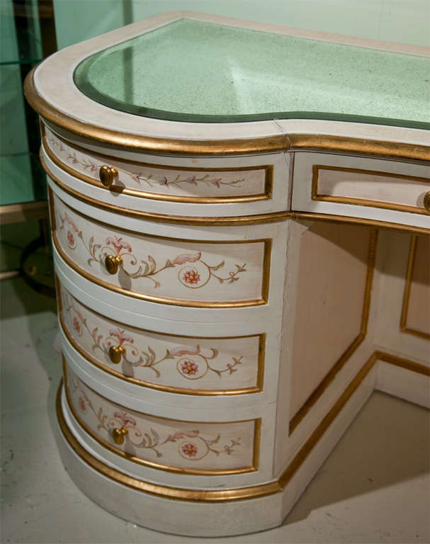 American Painted French Vanity Table