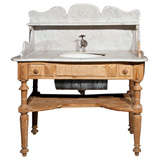Vintage French Marble Top Sink