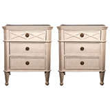 Pair of Swedish Style Painted Chests of Drawers