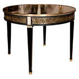 French Ebonized Center Table by Maison Jansen