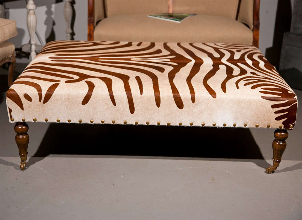 Cowhide Ottoman Coffee Table at 1stDibs cowhide coffee table, cowhide coffee table ottoman