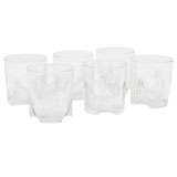 Set of Six Art Deco Double Old Fashioned Barware