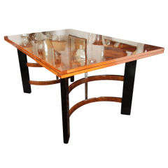 Art Deco Machine Age Dining Table Designed by Donald Deskey