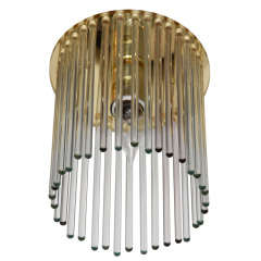 1970s Modernist Flush Mount Ceiling Fixture by Lightolier