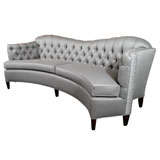 Glamorous 1940s Hollywood Curved Back Sofa