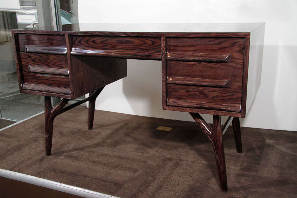 Modernist Mid-Century Desk by Jack Van der Molen