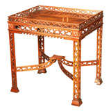 Chippendale Style Mahogany Silver Table
