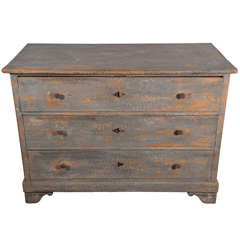 French 19th century painted chest