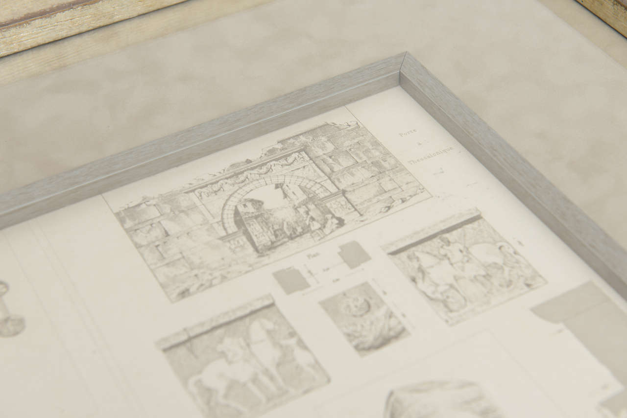 Neoclassical Set of Four Architectural Engravings in the Manner of Piranesi For Sale