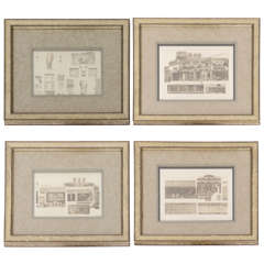 Set of Four Architectural Engravings in the Manner of Piranesi