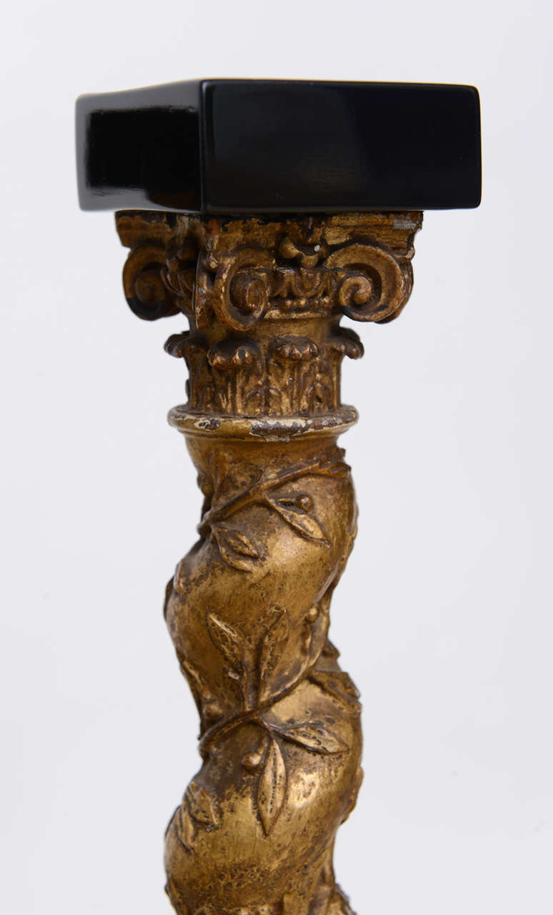 Set of Four Italian Baroque Solomonic Column Models, Mid-18th Century In Excellent Condition For Sale In Hollywood, FL