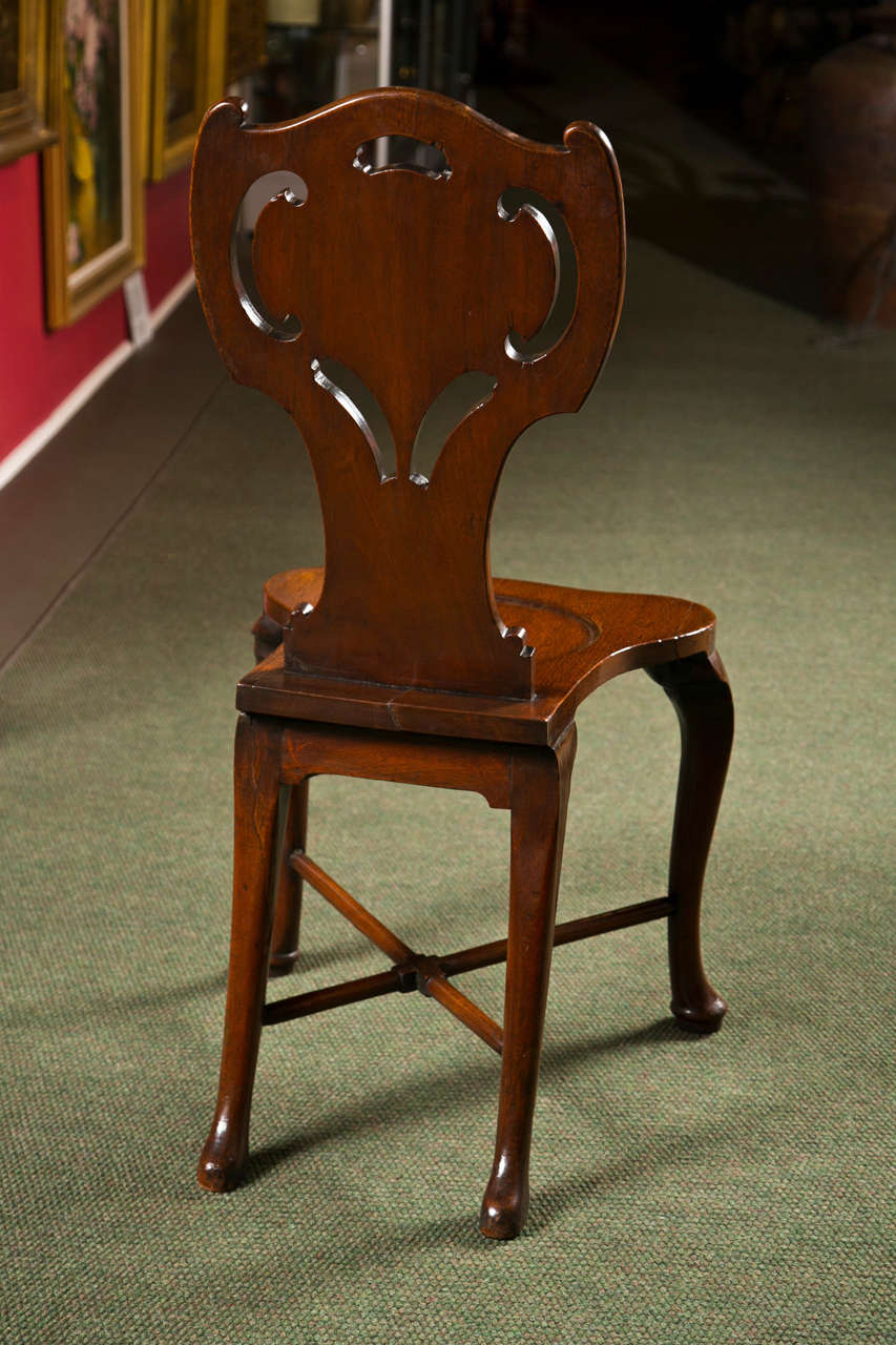 Mahogany  George III Hall Chair For Sale