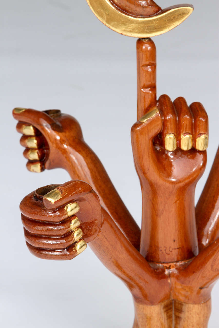 Pedro Friedeberg Surrealist Celestial Candelabra, 1960s