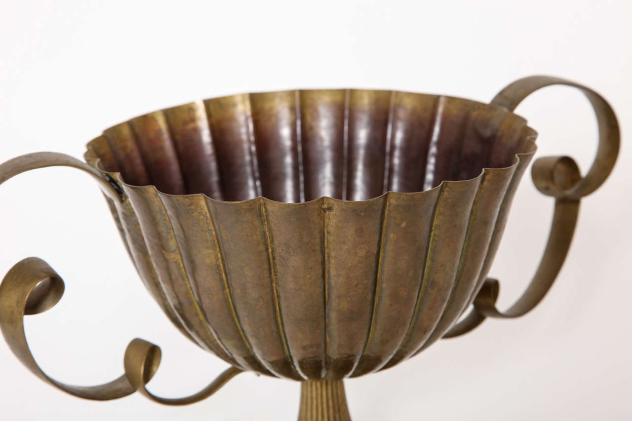 Austrian Josef Hoffmann Brass Two-Handled Coupe, 1925 For Sale