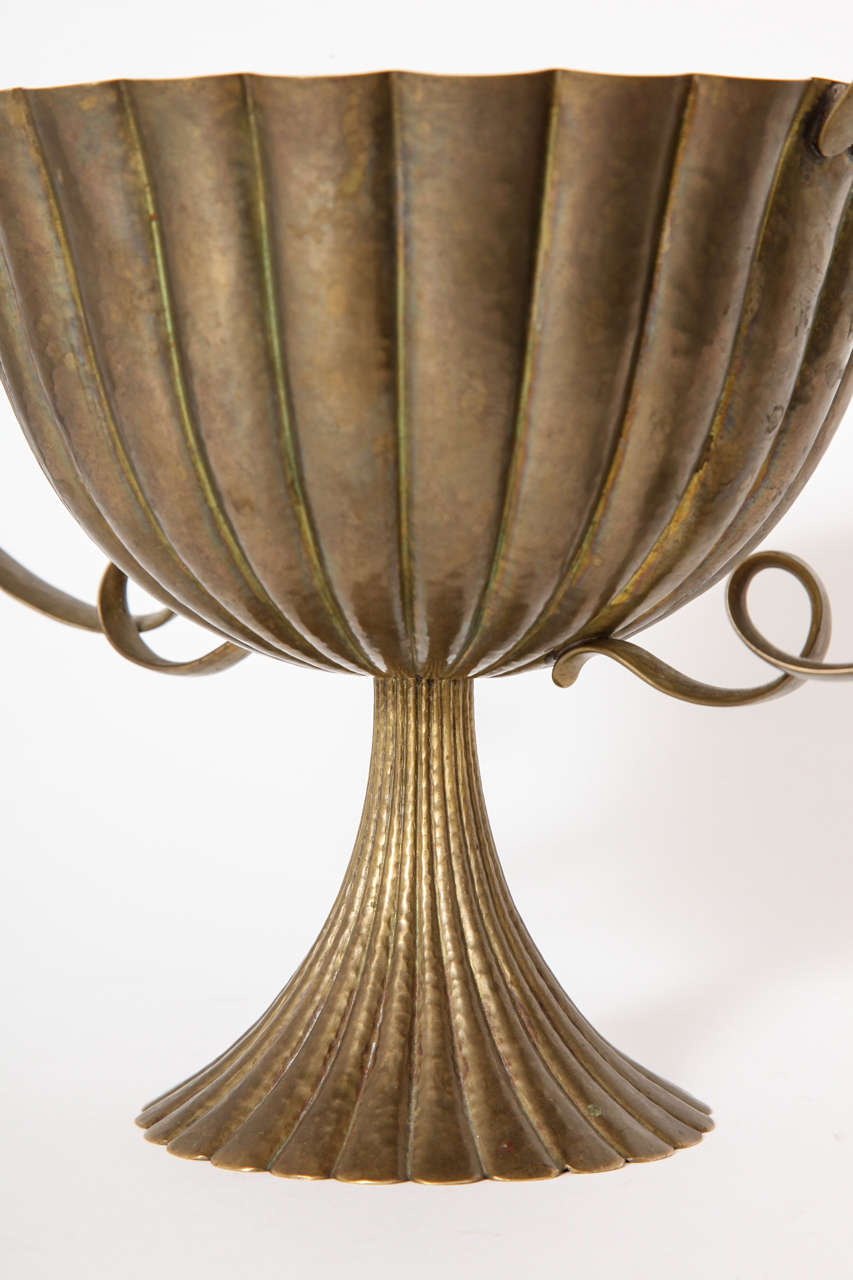 Josef Hoffmann Brass Two-Handled Coupe, 1925 For Sale 1