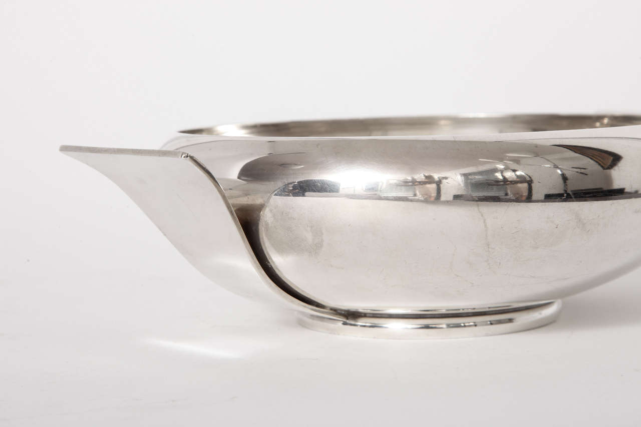 American Allan Adler Hand Made Sterling Handled Bowl For Sale