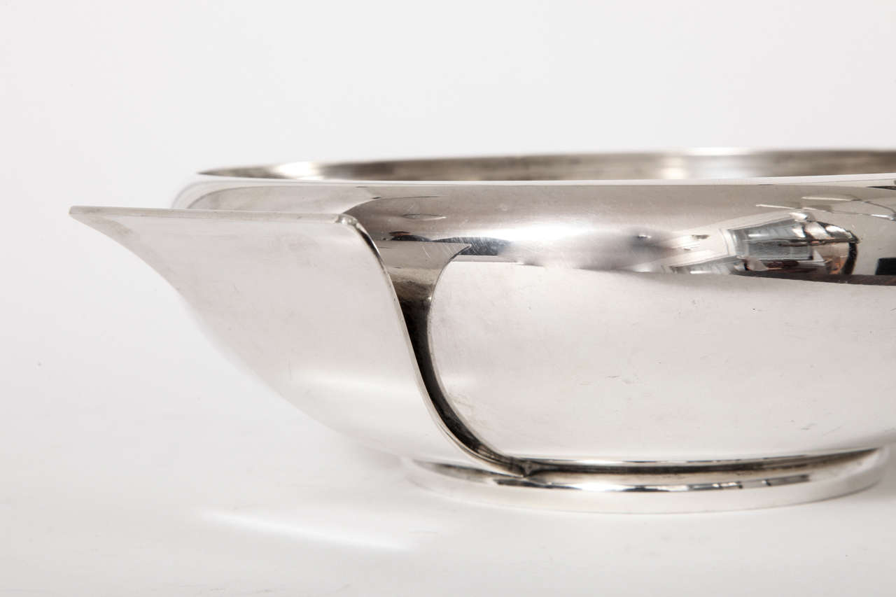 American Allan Adler Hand Made Sterling Handled Bowl For Sale