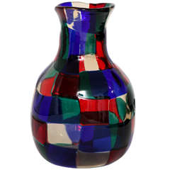 Fulvio Bianconi "Pezzato" Vase by Venini