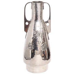 WMF Monumental Hand Hammered Jugendstil Vase 1906