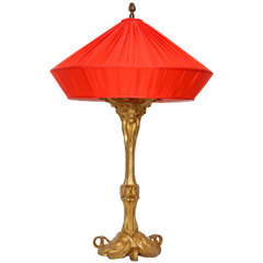 Antique Art Nouveau Symbolist Table Lamp