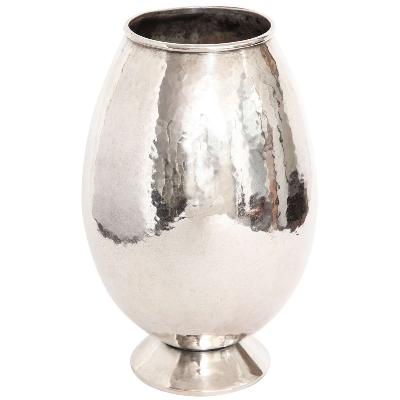 Art Deco French Christofle Dinanderie Vase, 1925 For Sale