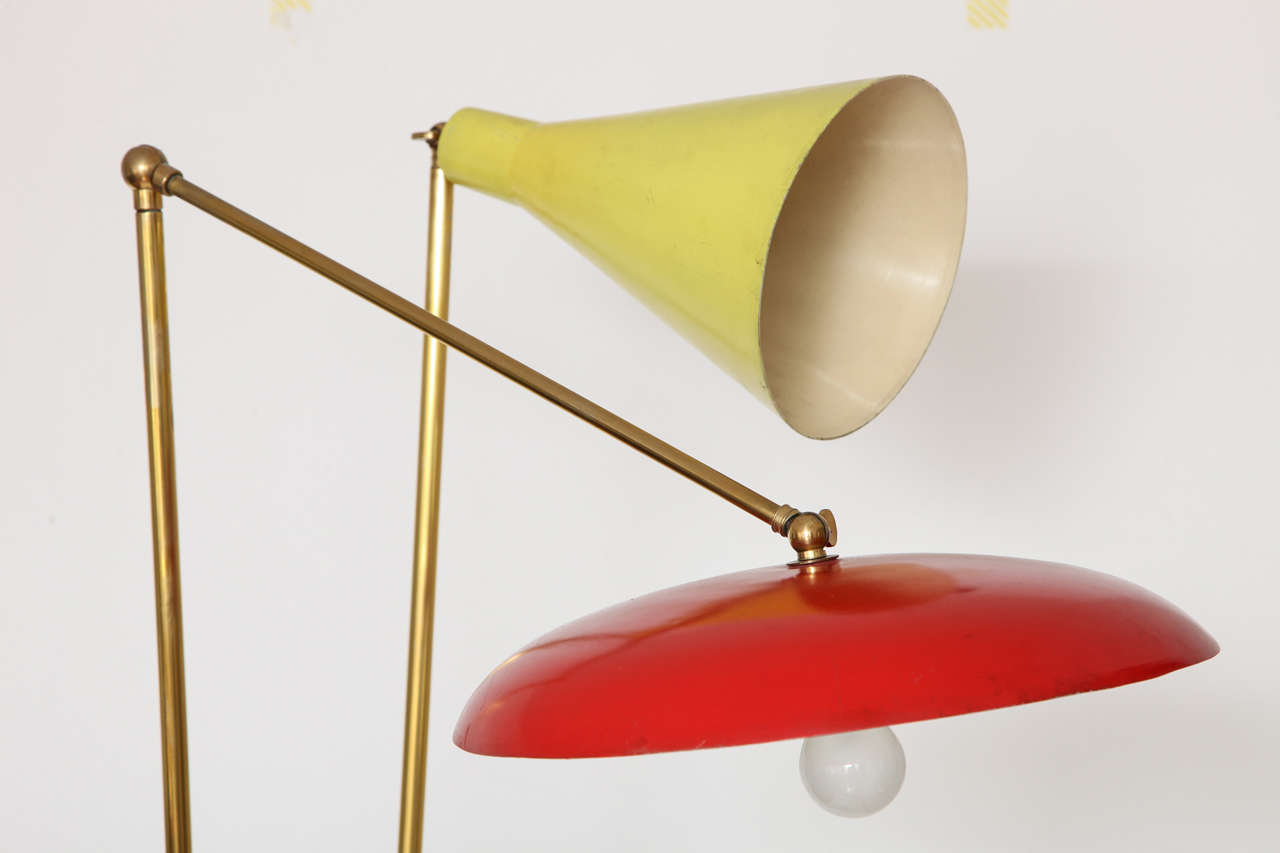Stilnovo, Italian Mid-Century Modern Floor Lamp, 1955 In Excellent Condition For Sale In New York, NY