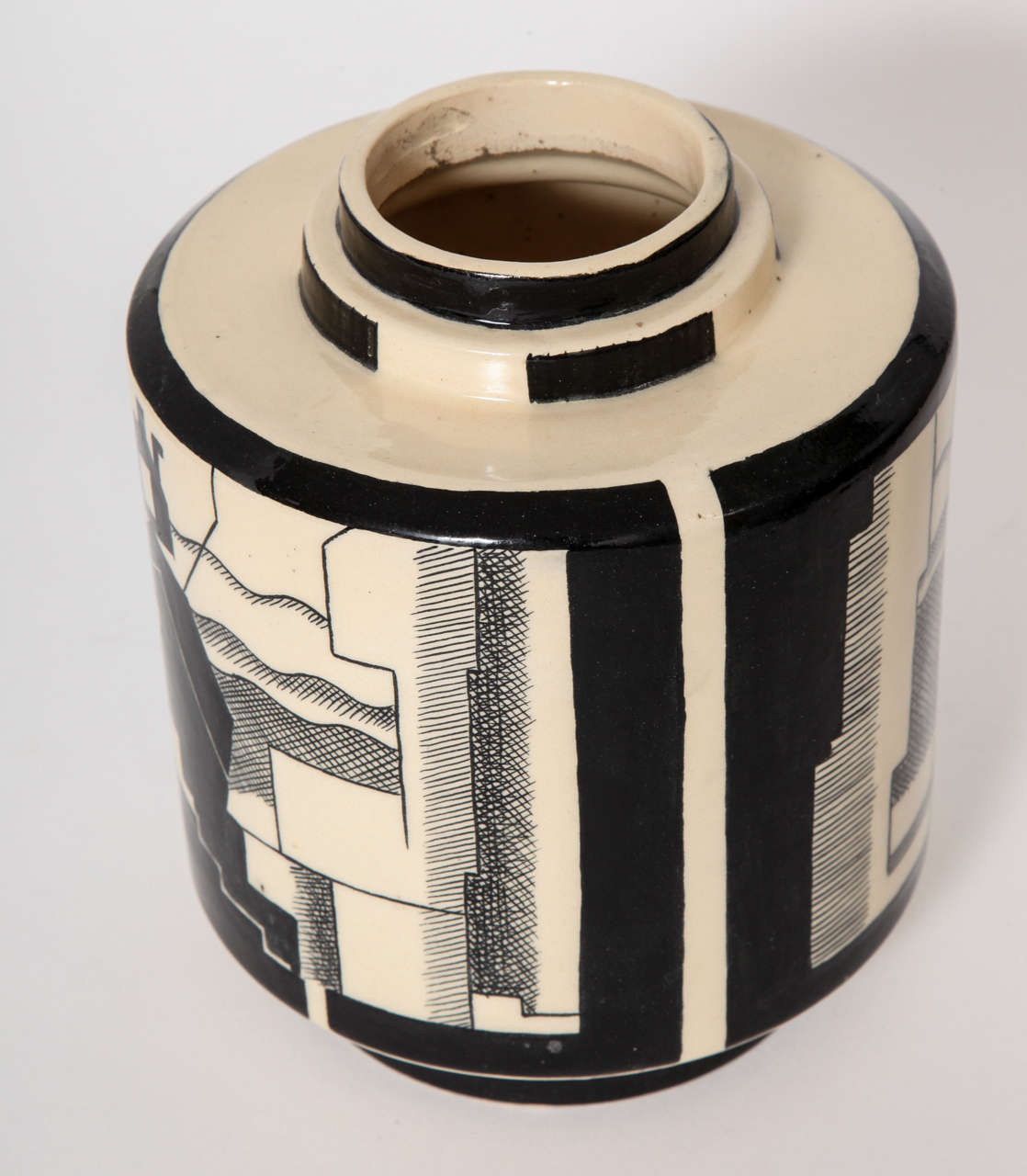 Robert Lallemant French Art Deco Ceramic Vase, 1928 3