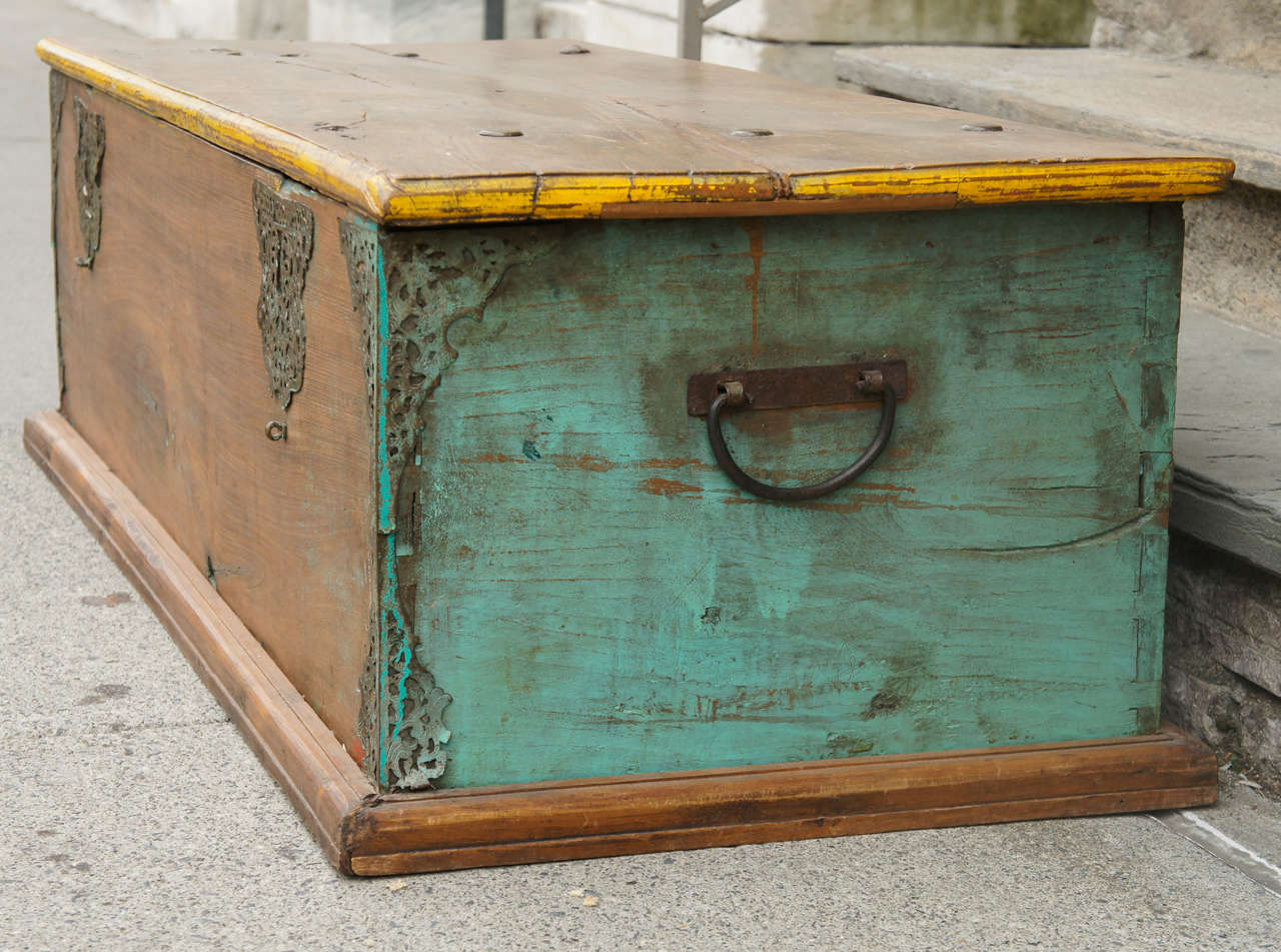 Asian Blanket Box In Distressed Condition In Hudson, NY