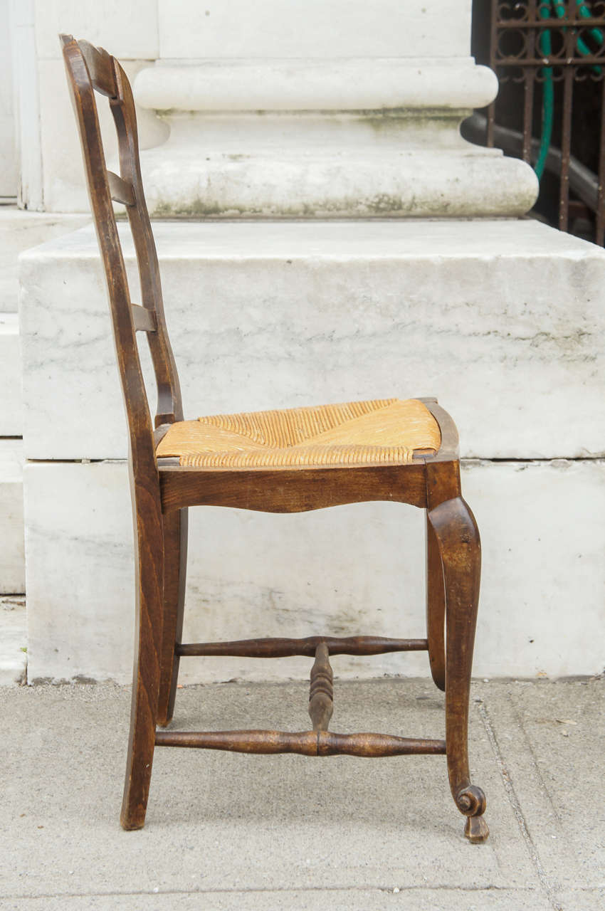 Set of Four Country French Chairs In Distressed Condition In Hudson, NY