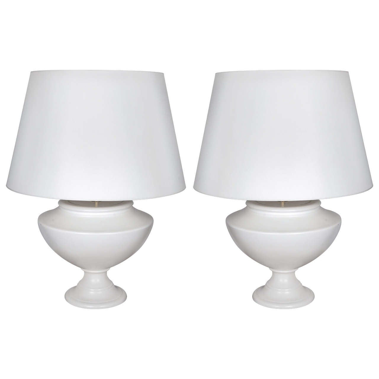 1950s, French Porcelain Lamps For Sale