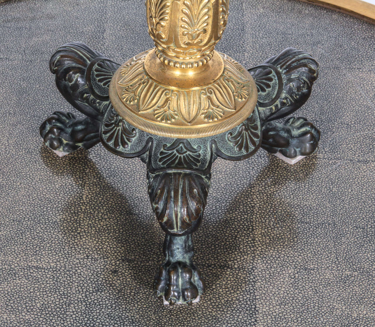 19th Century Bronze Candlesticks In Excellent Condition For Sale In New York, NY