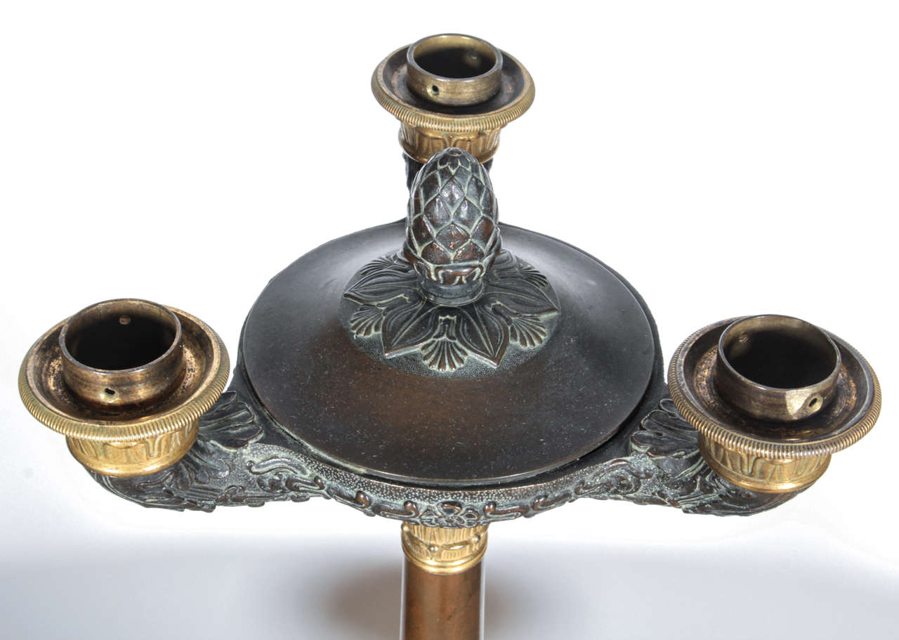 19th Century Bronze Candlesticks For Sale 3