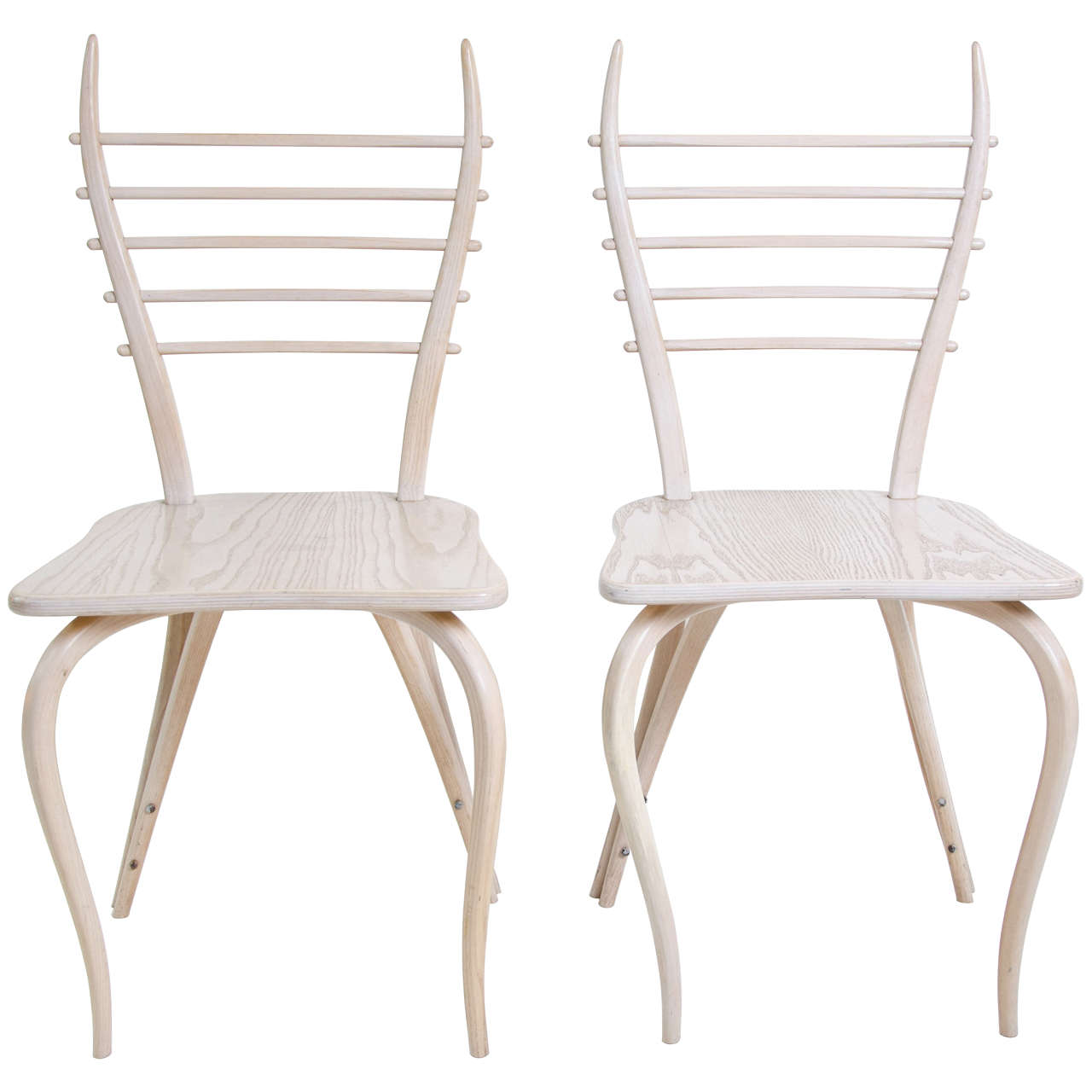 Garouste & Bonetti Pair of Chairs For Sale