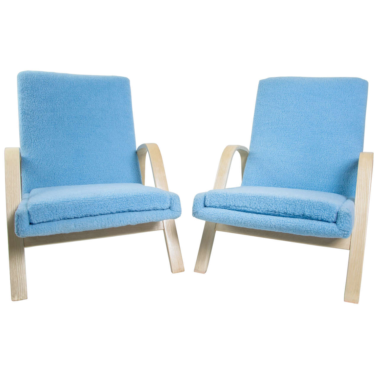 Pair of French 1950s Armchairs For Sale
