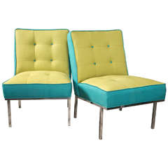 Used Pair of Knoll Style Slipper Chairs by Paoli