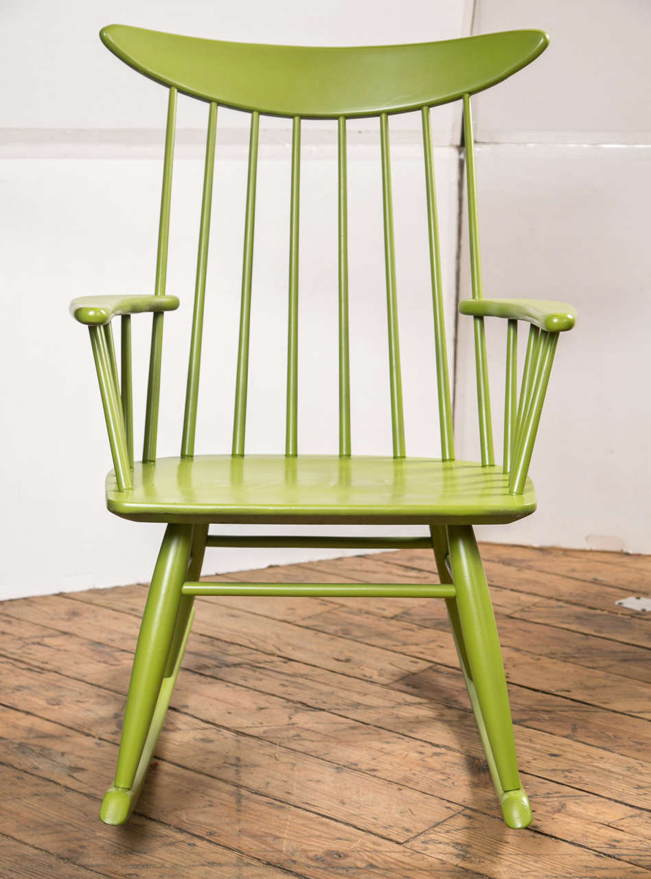 Rocking Chair in the Style of Russel Wright for Conant Ball For Sale 1