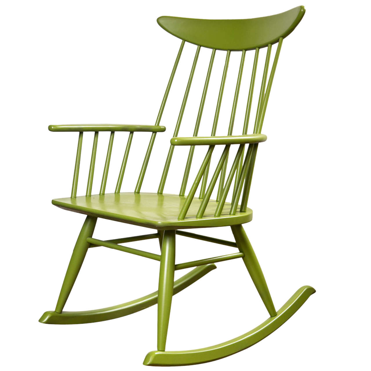 Rocking Chair in the Style of Russel Wright for Conant Ball For Sale