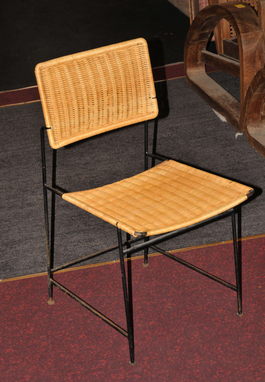 French Set of Ten 1950's Chairs For Sale