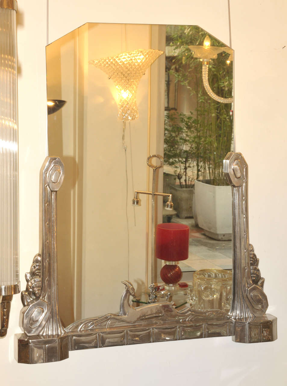 French 1920's 'Deer' Mirror For Sale