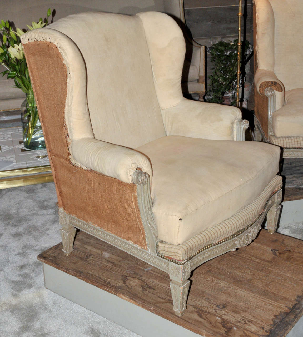 Pair of 1920's Bergere Armachairs For Sale 5