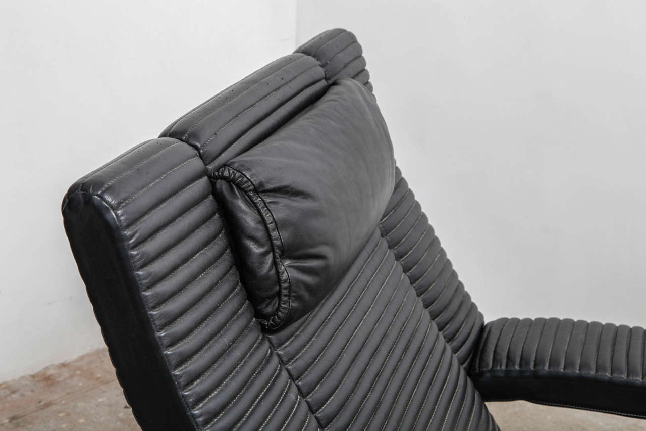 Metal Avant Garde Brunati Lounge Chair Designed by Ammannati & Vitelli For Sale