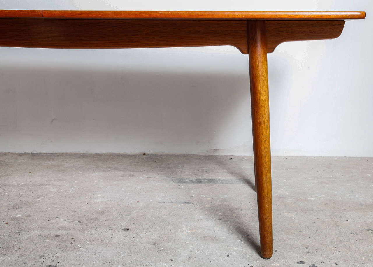 Scandinavian Modern Teak Large Table Designed by Hans J. Wegner for Andreas Tuck, Denmark