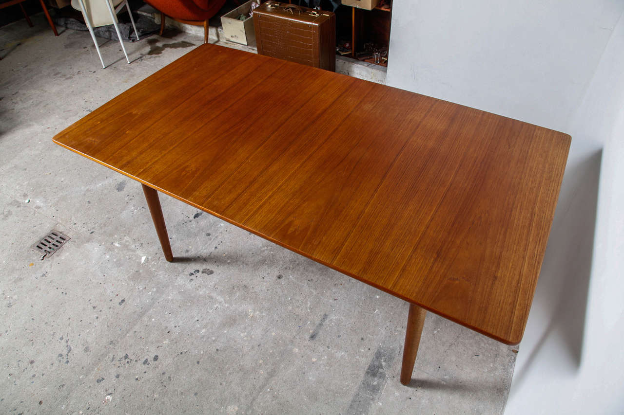 Hand-Crafted Teak Large Table Designed by Hans J. Wegner for Andreas Tuck, Denmark