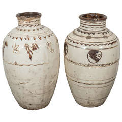 Early 19th Century Chinese Ceramic Wine Jars