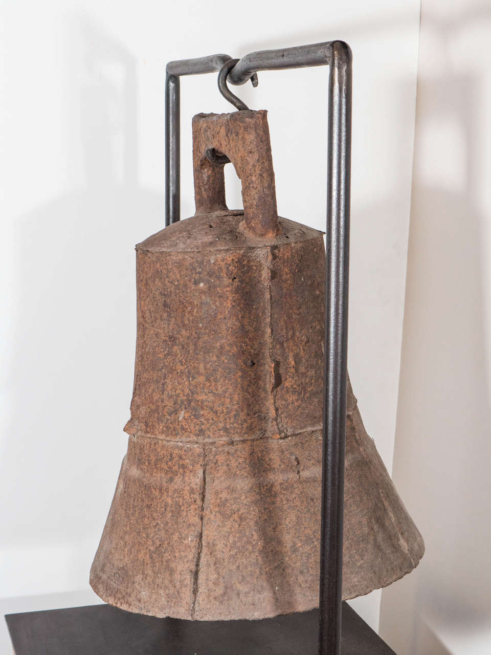 Chinese Massive 19th Century  Cast Iron Temple Bell From China For Sale