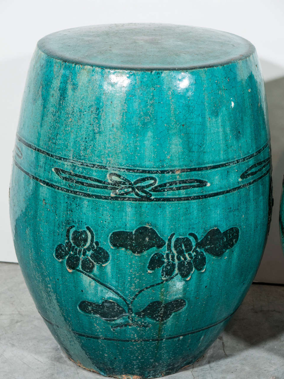 Ceramic Garden Stools, c. 1900 at 1stdibs