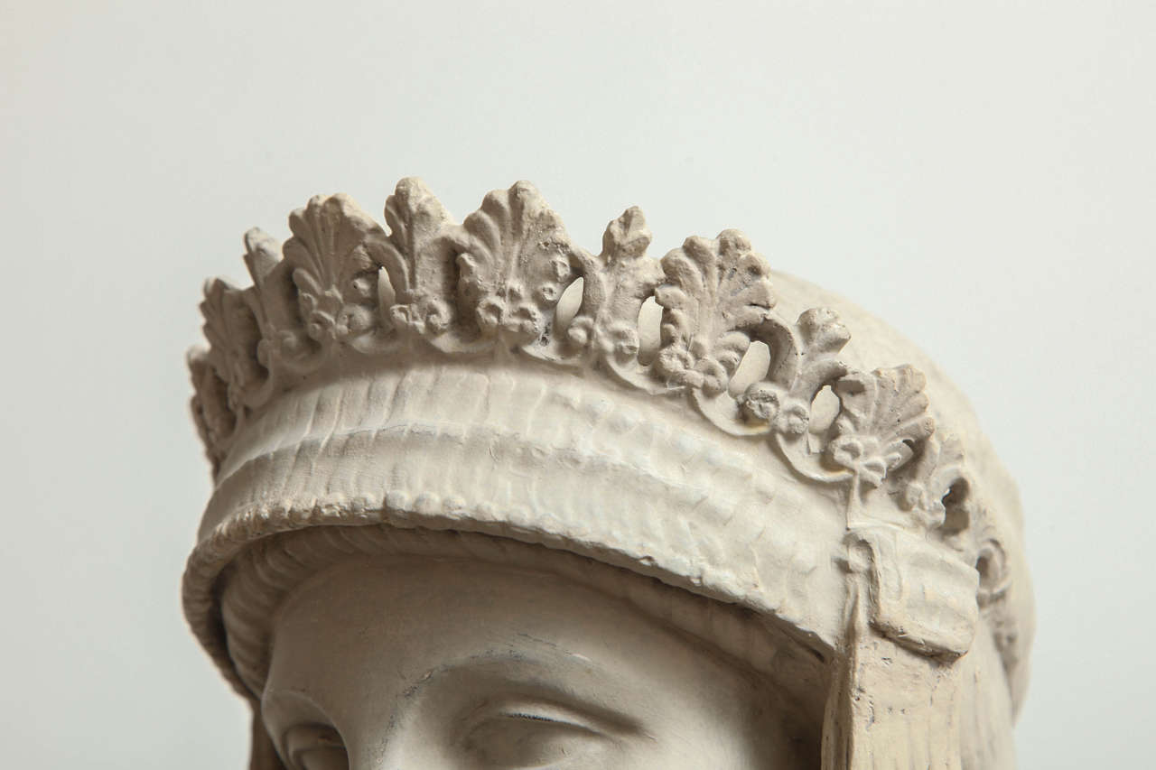 Baroque Style Plaster Cast Bust of Jupiter Trophonius 4