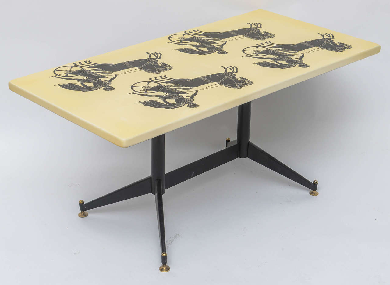 Mid-20th Century Piero Fornasetti Style Bighe Coffee Table